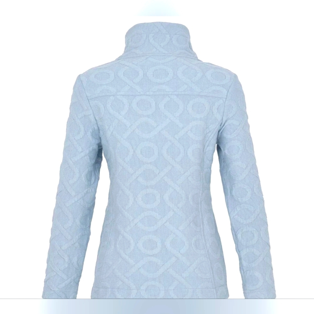 Dolcezza Aqua Quilted Texture Zip Jacket - image 7